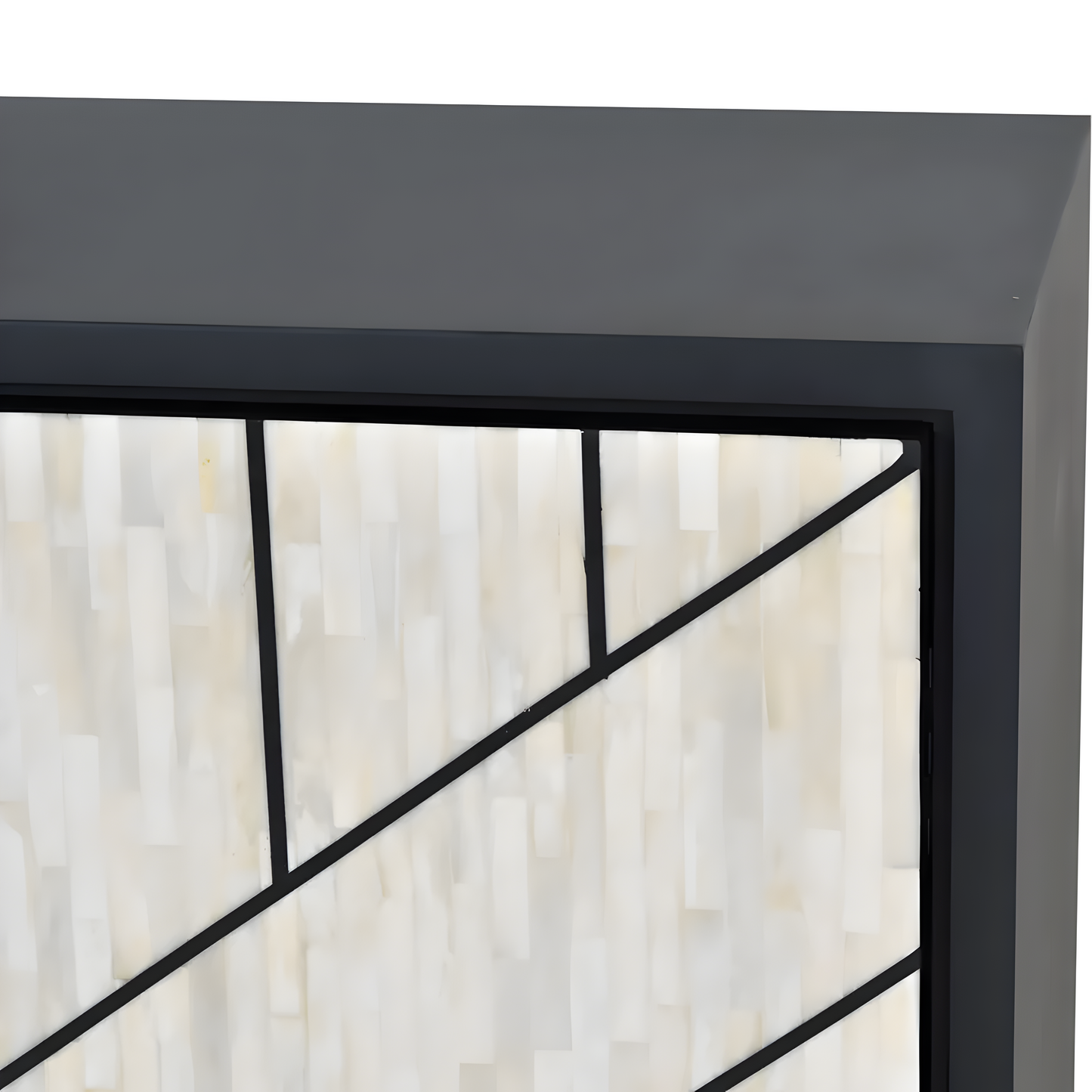 Cradenza Abstract 3 Door Cabinet with Bone Inlay
