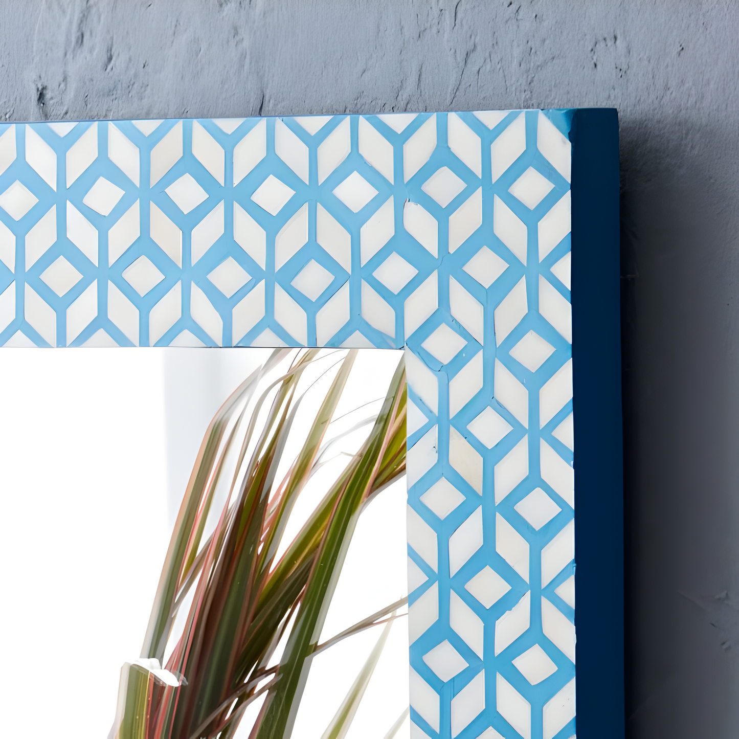 Diamond Bone Inlay Mirror