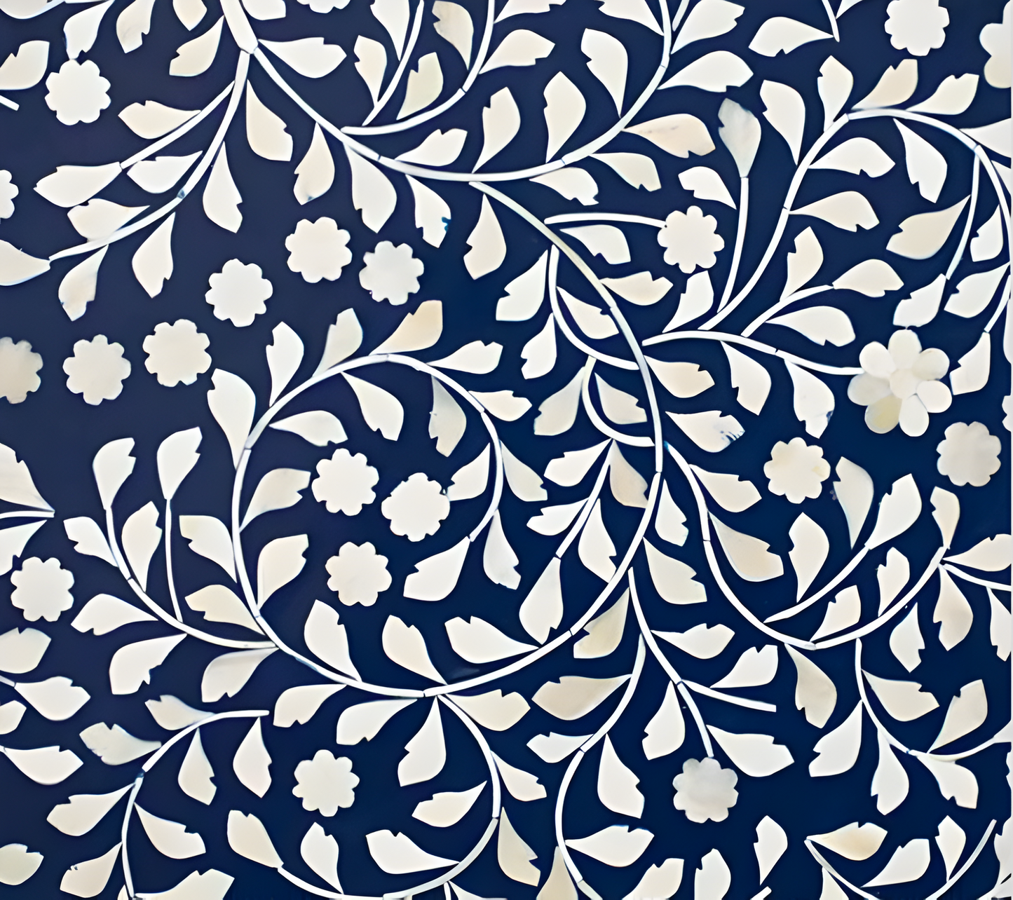 Bone Inlay Nesting Table, Set of 2, Side Table