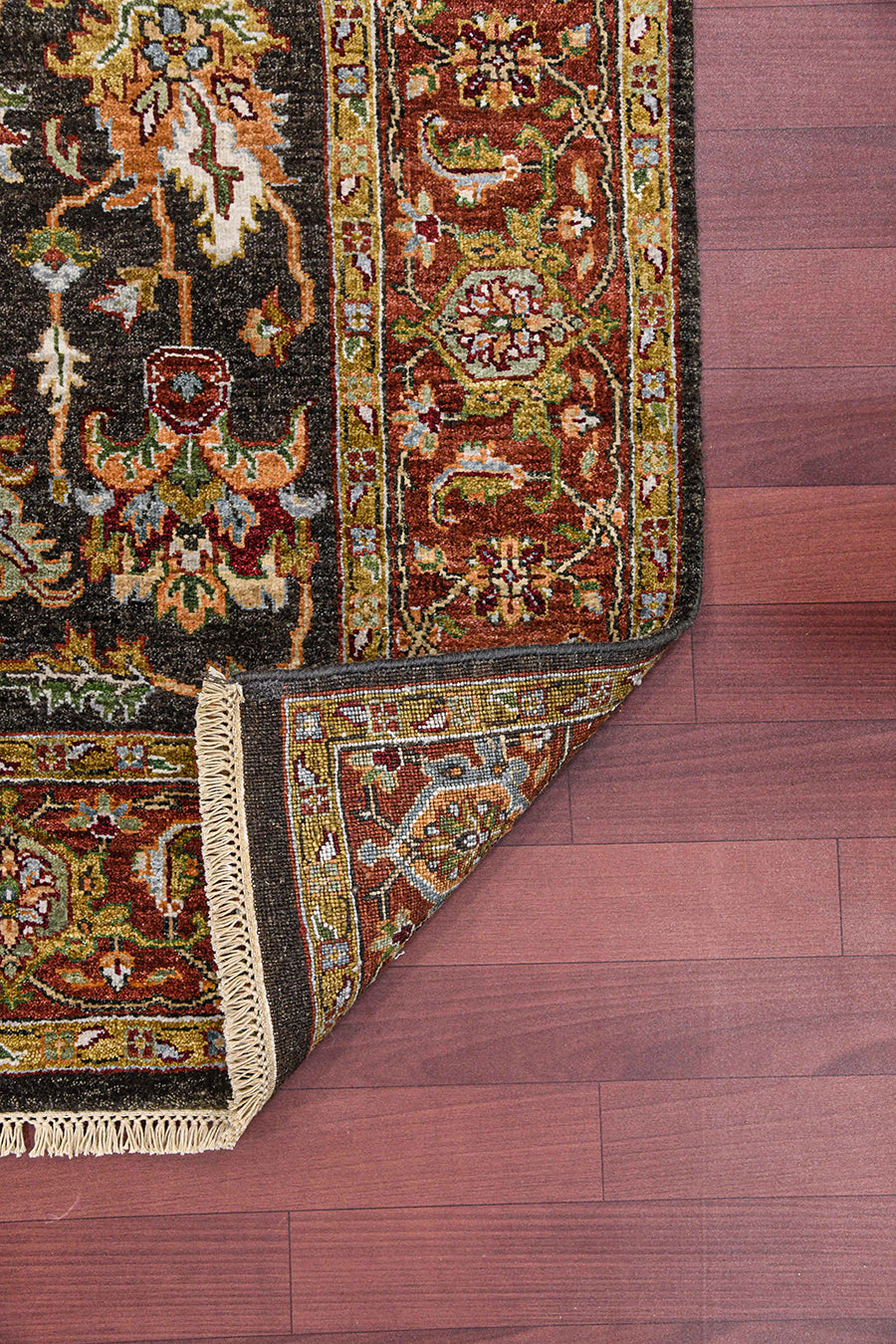 HAND KNOTTED NIGHT RIDER MEXICAN RED