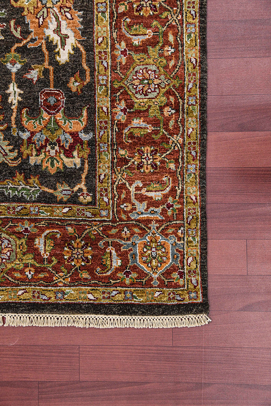 HAND KNOTTED NIGHT RIDER MEXICAN RED