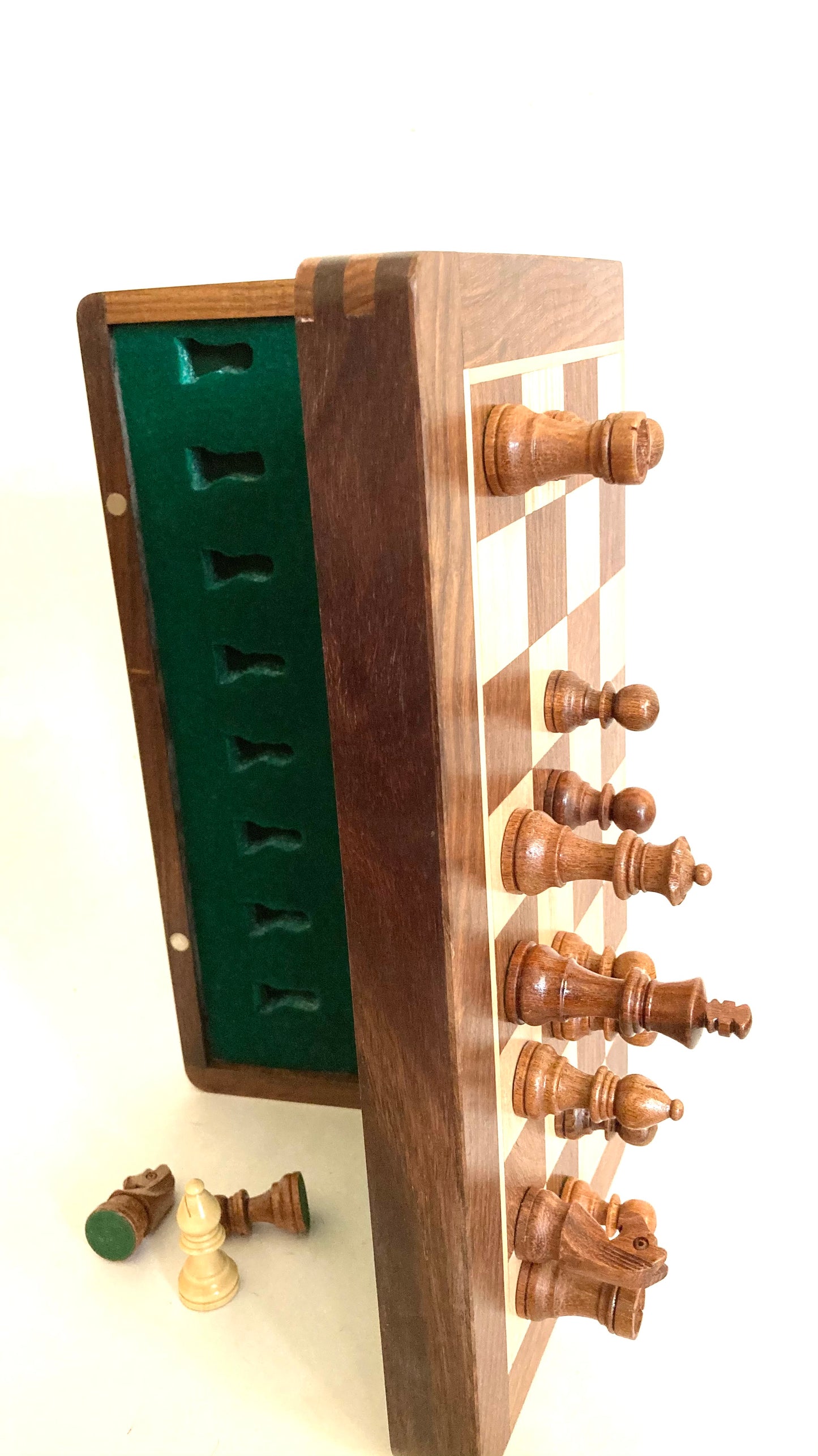 Wooden Foldable Chess Board - Rosewood Chessboard
