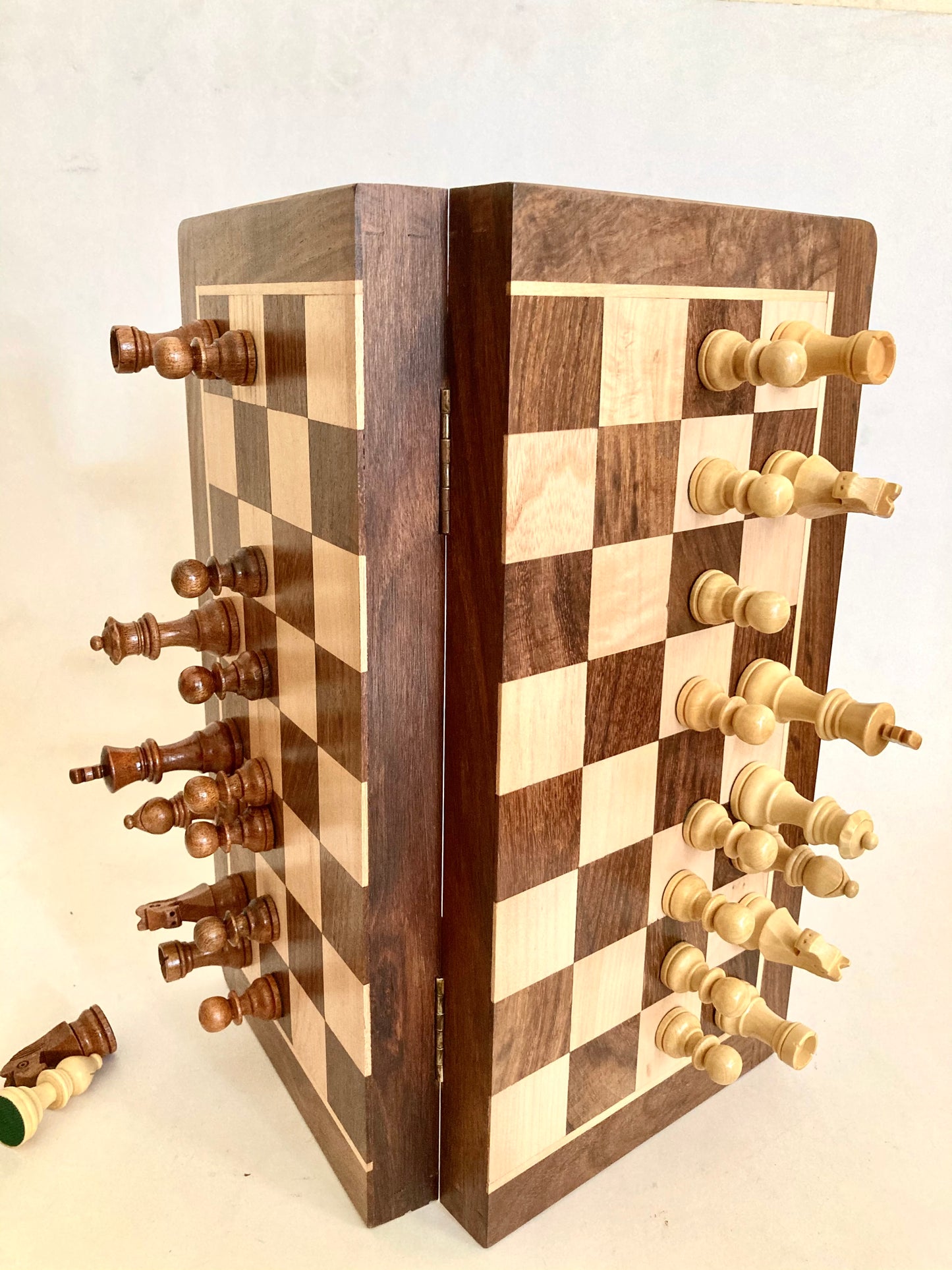 Wooden Foldable Chess Board - Rosewood Chessboard