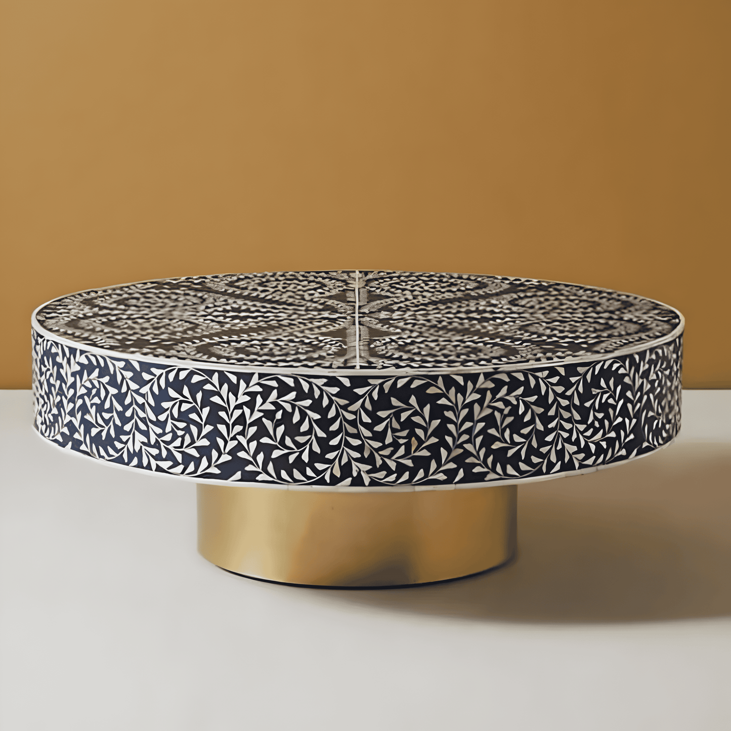 CLEO INLAY COFFEE TABLE - BLUE