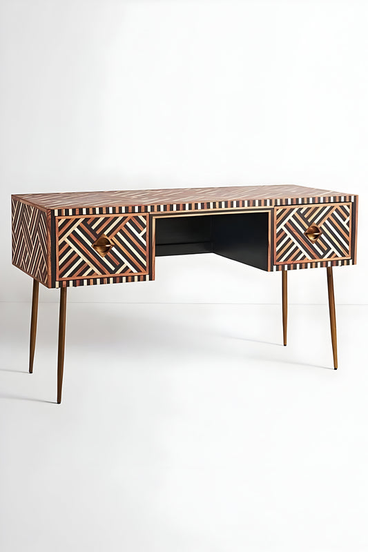 Bone inlay desk, bone Inlay optical console , bone inlay writing desk