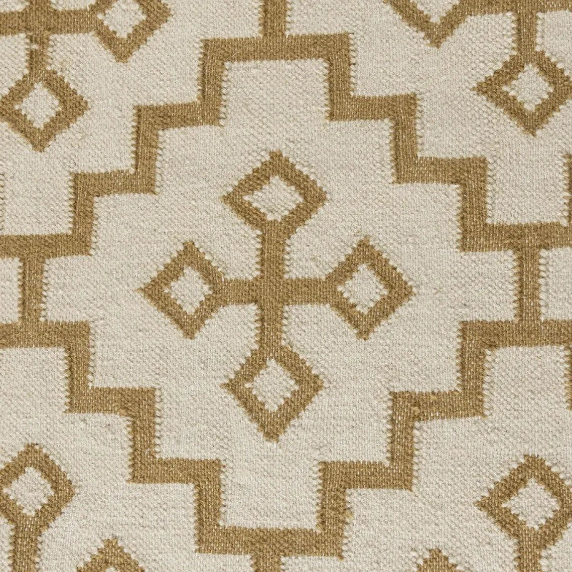 GOLD CROSS FLATWEAVE DHURRIE Handknotted rug